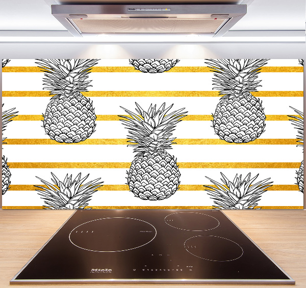 Cooker splashback Pineapple stripes