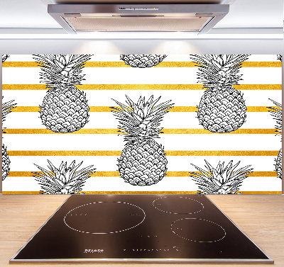 Cooker splashback Pineapple stripes