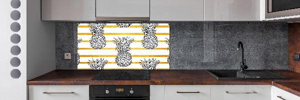 Cooker splashback Pineapple stripes