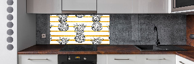 Cooker splashback Pineapple stripes