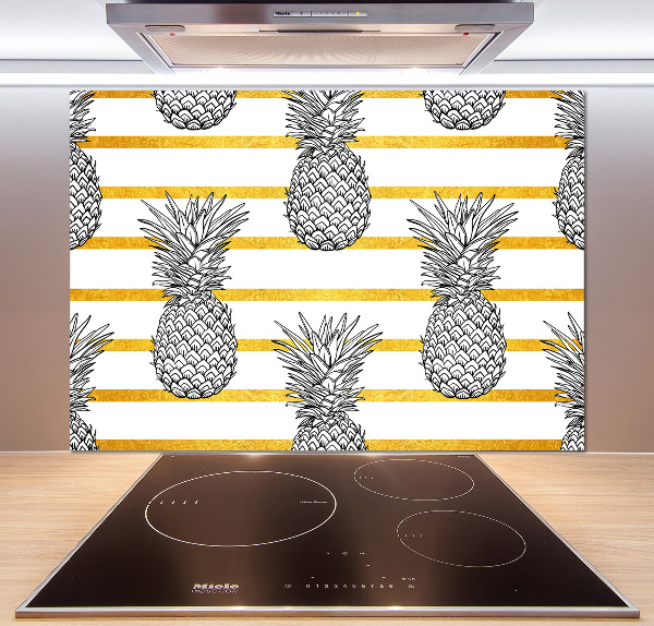 Cooker splashback Pineapple stripes