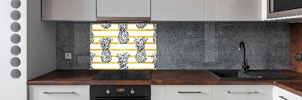 Cooker splashback Pineapple stripes