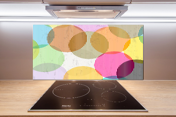 Kitchen wall panels Colorful wheels