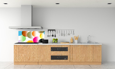 Kitchen wall panels Colorful wheels