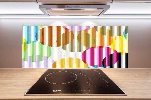 Kitchen wall panels Colorful wheels