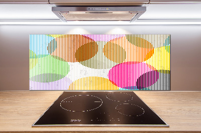 Kitchen wall panels Colorful wheels