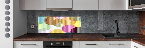 Kitchen wall panels Colorful wheels