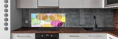 Kitchen wall panels Colorful wheels