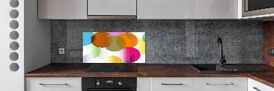 Kitchen wall panels Colorful wheels