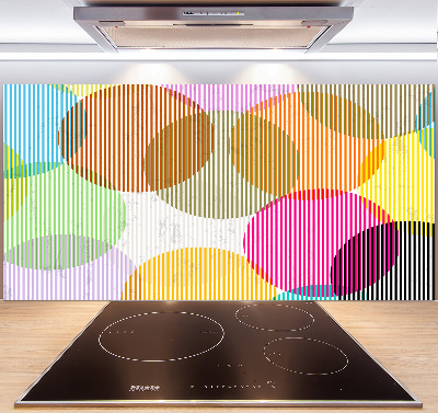 Kitchen wall panels Colorful wheels