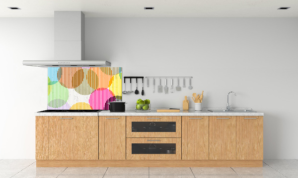 Kitchen wall panels Colorful wheels