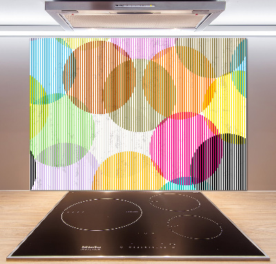 Kitchen wall panels Colorful wheels