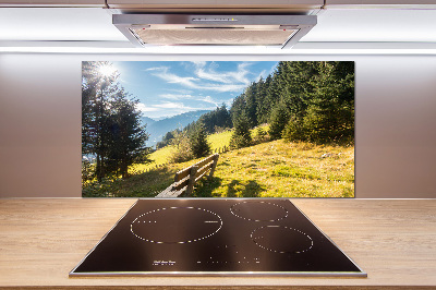 Cooker splashback Autumn in the mountains