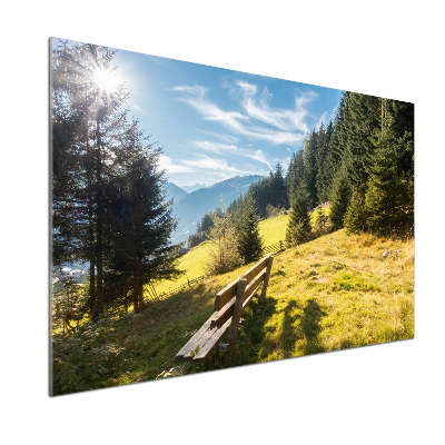 Cooker splashback Autumn in the mountains