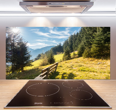 Cooker splashback Autumn in the mountains