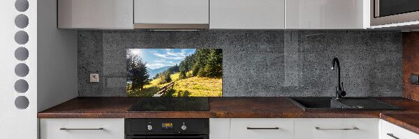 Cooker splashback Autumn in the mountains