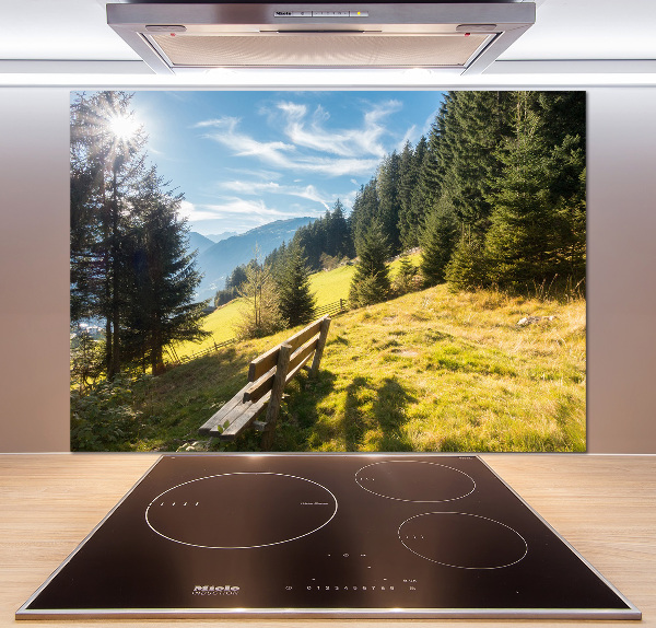 Cooker splashback Autumn in the mountains