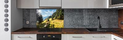 Cooker splashback Autumn in the mountains