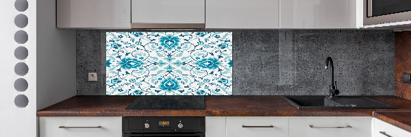 Cooker splashback Arab pattern