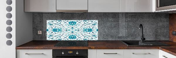 Cooker splashback Arab pattern