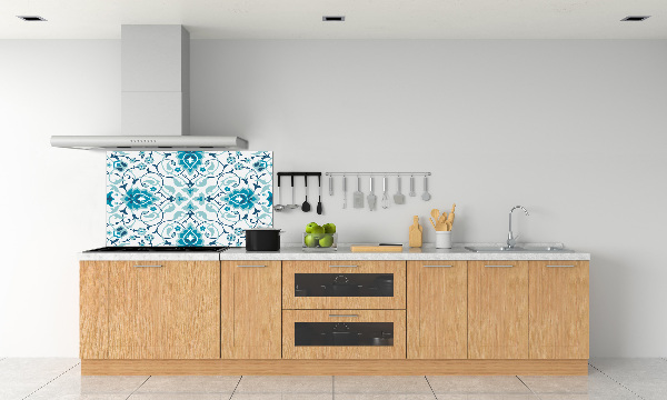 Cooker splashback Arab pattern