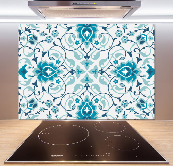 Cooker splashback Arab pattern