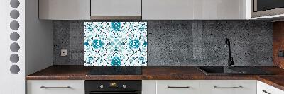 Cooker splashback Arab pattern