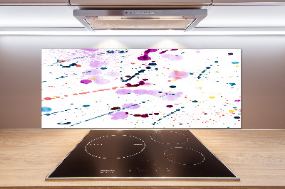 Cooker splashback Abstract spots