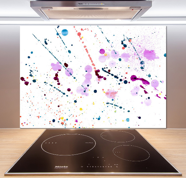 Cooker splashback Abstract spots