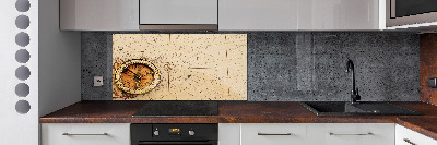 Cooker splashback Compass on the map