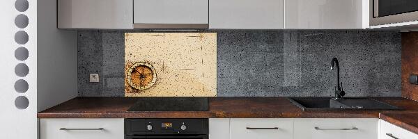 Cooker splashback Compass on the map