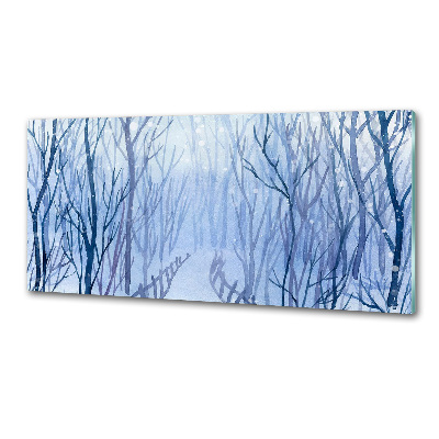 Cooker splashback Forest in winter