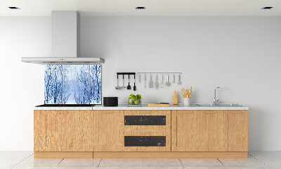 Cooker splashback Forest in winter