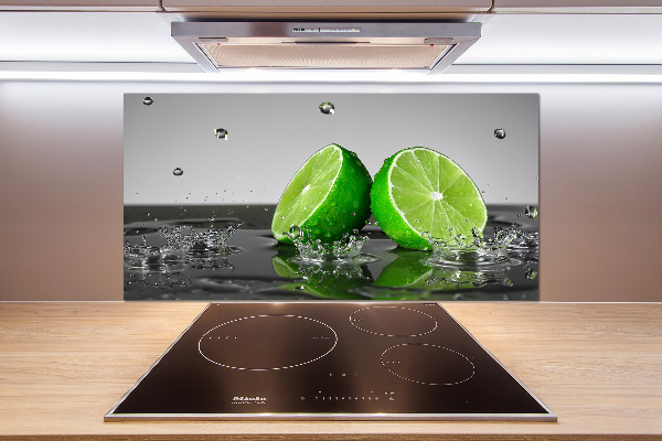 Cooker splashback Lime