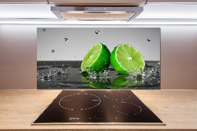 Cooker splashback Lime