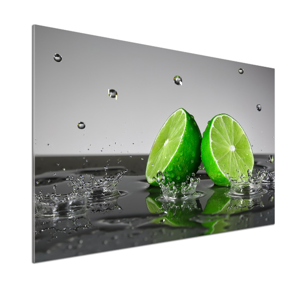 Cooker splashback Lime