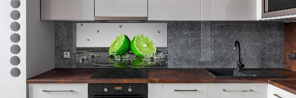 Cooker splashback Lime