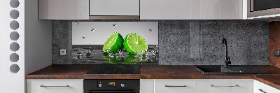 Cooker splashback Lime