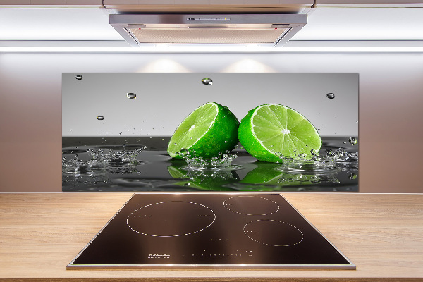 Cooker splashback Lime