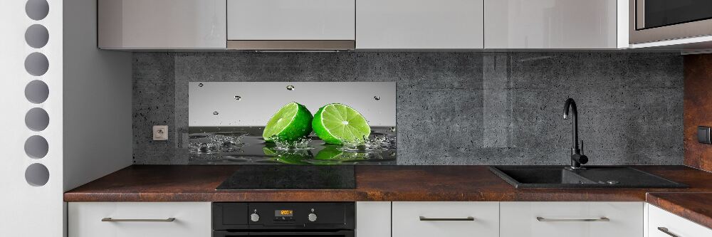 Cooker splashback Lime