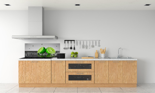 Cooker splashback Lime