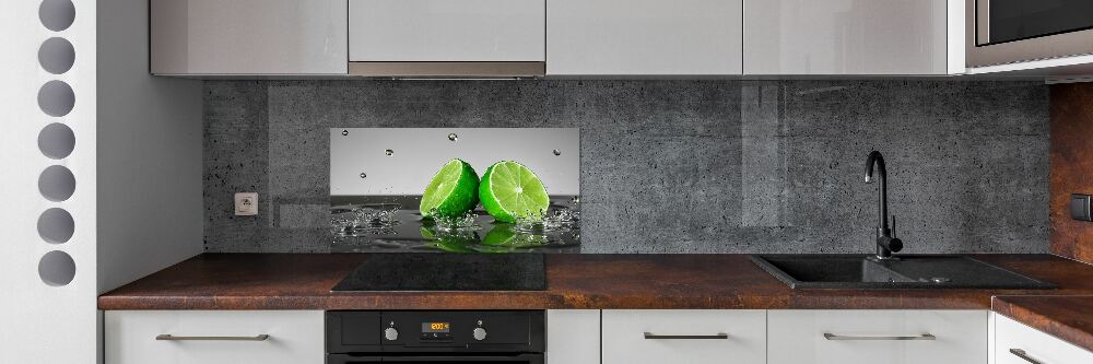 Cooker splashback Lime