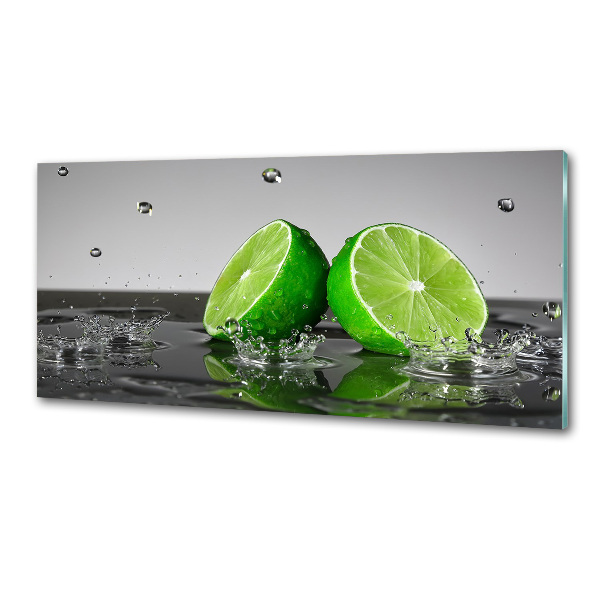 Cooker splashback Lime