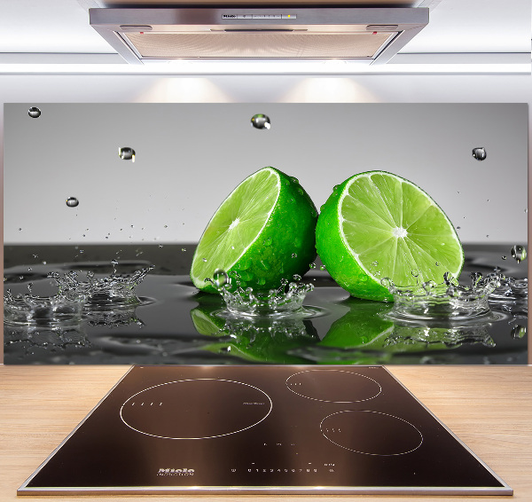 Cooker splashback Lime