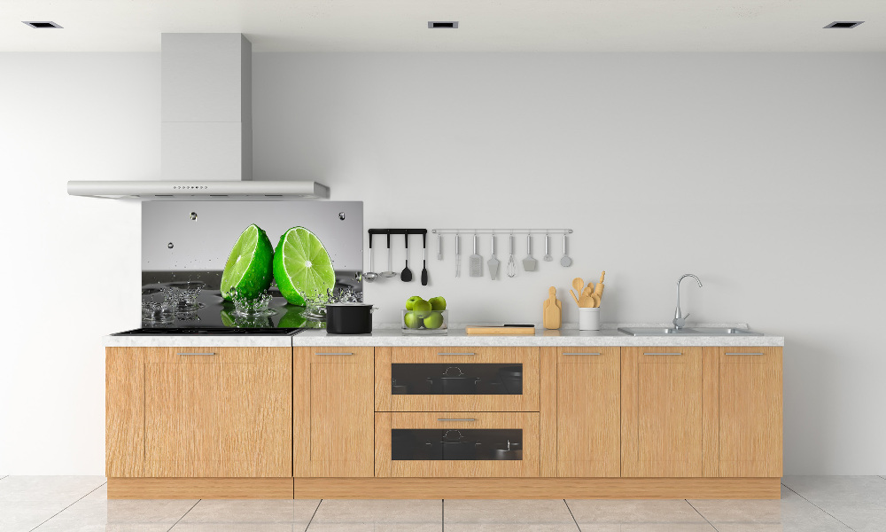 Cooker splashback Lime