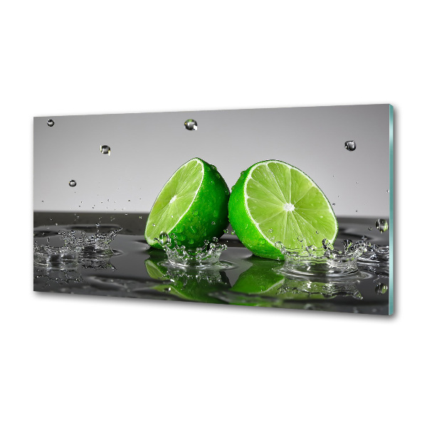 Cooker splashback Lime