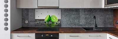 Cooker splashback Lime