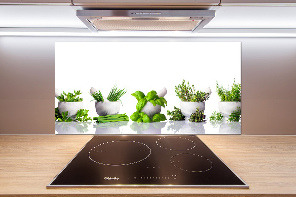 Cooker splashback Herbs