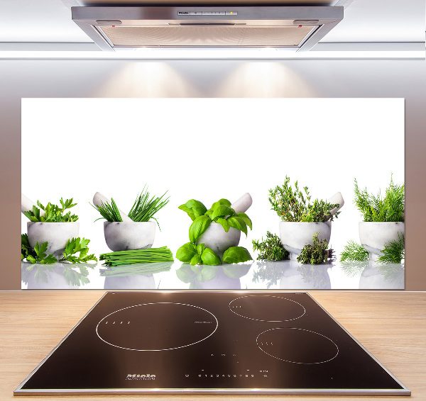 Cooker splashback Herbs