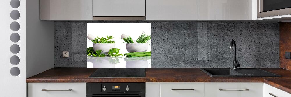 Cooker splashback Herbs